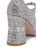 glitter-effect Mary Jane pumps