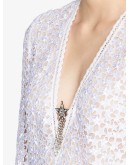 Macramé embroidered dress 