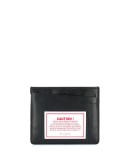compact 'caution' cardholder