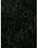 faux-feather trim fitted skirt