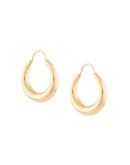 Fat Baby Snake polished gold vermeil earrings
