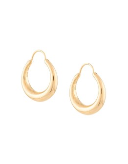 Fat Baby Snake polished gold vermeil earrings