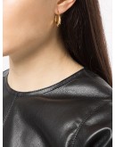 Fat Baby Snake polished gold vermeil earrings