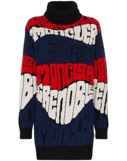 logo intarsia knit jumper