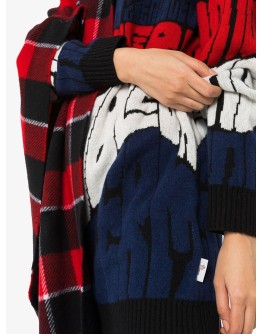 logo intarsia knit jumper