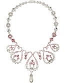 Swirl embellished necklace