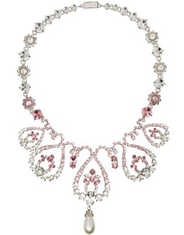 Swirl embellished necklace