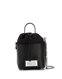 logo patch bucket bag