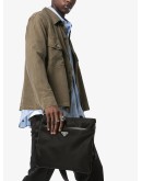 logo-plaque messenger bag