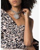 embellished drop heart choker