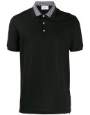 contrasting collar polo shirt  