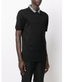 contrasting collar polo shirt  