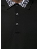 contrasting collar polo shirt  