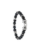 semi-precious stone and Gancini bracelet