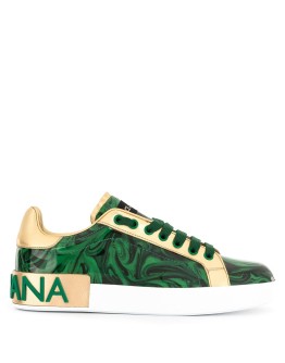 Portofino printed logo sneakers