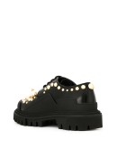 chunky heel embellished derbies