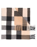 classic check cashmere scarf