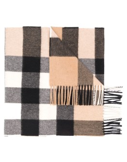 classic check cashmere scarf
