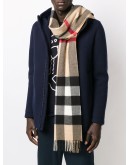classic check cashmere scarf