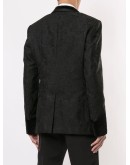 floral jacquard one button suit