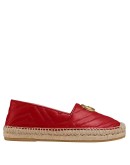 Chevron quilted espadrilles