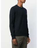 embroidered logo knit sweater