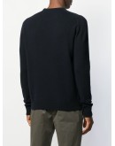 embroidered logo knit sweater