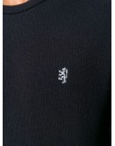 embroidered logo knit sweater