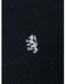 embroidered logo knit sweater