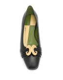 Half Moon GG flat pumps