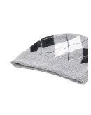 Argyle intarsia knit beanie