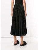 VLOGO-print pleated skirt 