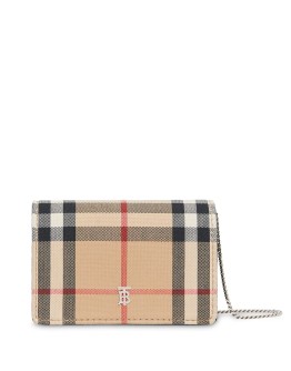 Vintage Check detachable strap wallet