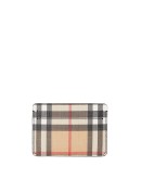 Vintage Check E-canvas Card Case
