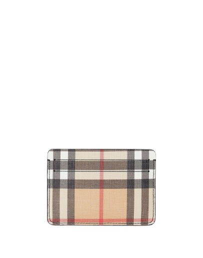 Vintage Check E-canvas Card Case