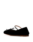 crystal-embellished ballerina flats