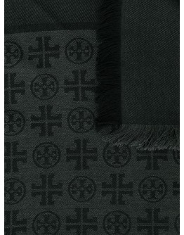 logo jacquard scarf