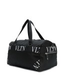 small Boston logo print holdall