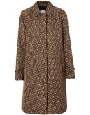 Keatsbridge single breasted Monogram print coat