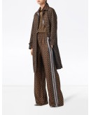 Keatsbridge single breasted Monogram print coat