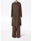 Keatsbridge single breasted Monogram print coat