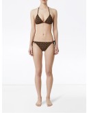 Monogram Print Triangle Bikini