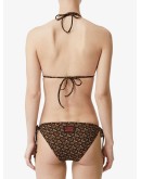 Monogram Print Triangle Bikini