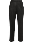 high-waisted slim fit trousers
