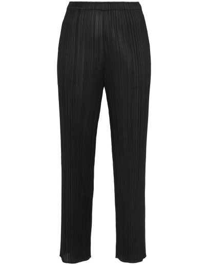 high-waisted slim fit trousers