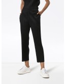 high-waisted slim fit trousers