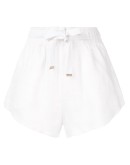high-waisted drawstring shorts
