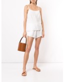 high-waisted drawstring shorts