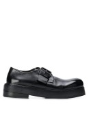 platform sole derby shoes