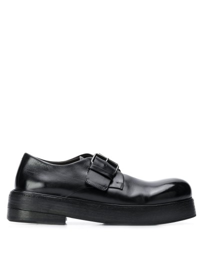 platform sole derby shoes